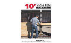 10&#8242; Horizontal Wood Kit (HLKFRF10) Fits HSFRF10 Elite Horse Stall 10&#8242; Front with Rotating Feeder Door- Brochure