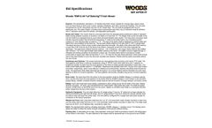Woods - Model Turf Batwing TBW12.40 - Finish Mower - Brochure