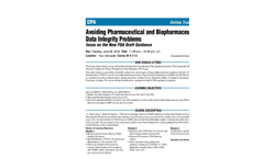 Avoiding Pharmaceutical and Biopharmaceutical Data Integrity Problems- Brochure