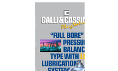 Model API 6D & API 6A - Pressure Balanced Full Bore Lubricated Plug Valves Brochure
