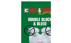 Model API 6D & API 6A - Pressure Balanced DB & B Lubricated Plug Valves Brochure