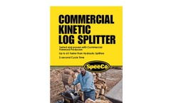 SpeeCo - Commercial Kinetic Log Splitter - Brochure