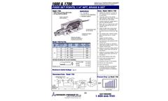 Thomas - Model 1700 Series - Liquid or Gas Flow Switch - Brochure