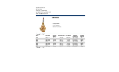 Thomas - Model 1200 Series - Adjustable Liquid Flow Switch - Brochure