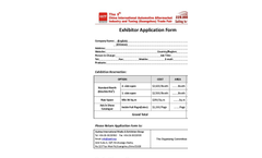 Exhibitor Application Form