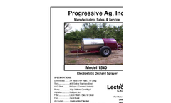 Model 1540 - Electrostatic Orchard Sprayer - Brochure