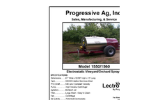 Model 1550/1560 - Electrostatic Orchard Sprayer - Brochure