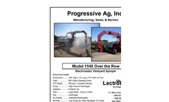 Model 1540 Over the Row - Electrostatic Vineyard Sprayer - Brochure