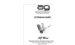 Garnett - Model AG Duo - Self Propelled Bedding Dispenser and Cubicle Brush -Brochure