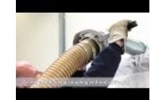 Filling an A.B.S. flat-bottom silo for wood pellets Video