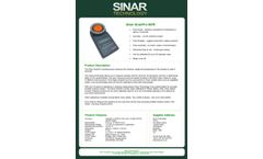 Sinar GrainPro - Model 6070 - Moisture Meter - Datasheet