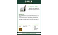Sinar AgriCheck - Near Infra Red (NIR) Moisture, Protein and Nitrogen Analyser System - Datasheet