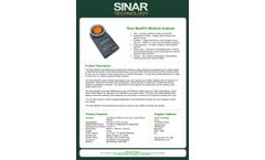Sinar BeanPro - Model 6070 - Coffee Moisture Analyser System - Datasheet