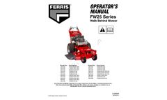 Ferris - Model FW25 - Walk Behind Mower - Manual