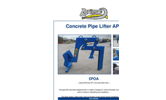 Agrimac - Model AP1 - Concrete Pipe Lifter - Brochure