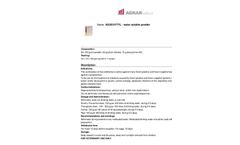 Agdoxytyl - Model Agradoxytyl 100/100 - Water Soluble Powder - Brochure
