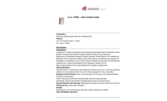 Agrar - Model Agleva 20 - Water Soluble Powder - Brochure
