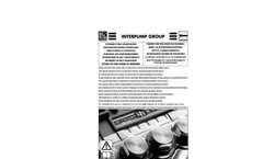 Pressure Washer Pumps 51 Series User Manual- Brochure