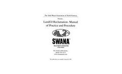 Landfill Reclamation - Manual of Practice and Procedure (1997)