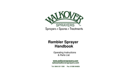 Rambler - Sprayer Handbook  - Operating Instructions Manual