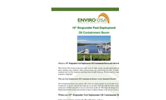 Enviro-USA - Model 19 Inch - Responder Fast Deployment Oil Containment Boom Datasheet