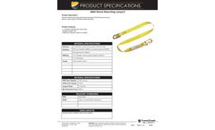 490A Shock absorbing lanyard Tech Sheet