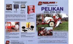 Pelikan - Model 2300, 2700, 3100, 3600, 4200 & 4600 - Field Sprayers Brochure