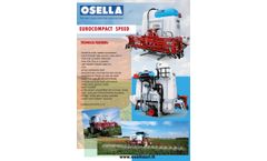 Osella - Model Eurocompact Speed Series - Tractor Mounted Field Sprayer  - Brochure