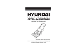 Petrol Powered Push Rotary Lawnmower HYM40P-Brochure