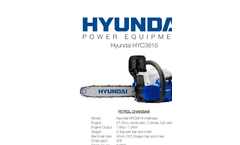  Petrol Chainsaw  HYC3816- Brochure