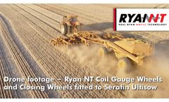 Drone footage - Ryan NT Coil Gauge Wheels and Closing Wheels fitted to Serafin Ultisow - Video