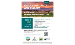 Reduce, Revitalize, and Reclaim: A Field Day by Match Made In Heaven: Livestock + Crops - Brochure