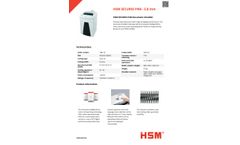HSM SECURIO - Model P40i - 5.8 mm - Document Shredder - Datasheet