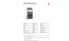 HSM - Model V-Press 610 ECO - Vertical Baling Presses - Double Door With Handwheel Door Lock - Datasheet