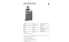 HSM Model V-Press 503 eco Double Door With Bell-Crank Lever - Datasheet