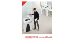HSM SECURIO Document Shredders - Product Overview Brochure