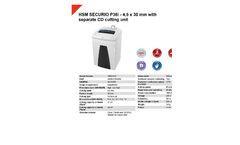 HSM SECURIO P36i - 4,5 x 30 mm with Separate CD Cutting Unit Document Shredder - Datasheet