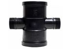 Dear Deer - Model AJ-202 - ABS Black Cross Fitting Assemble In Sprinkler Hose Irrigation System