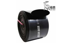 Dear Deer - Model BF-201B - Black Flood Flat Hose for Side Inlet Irrigation