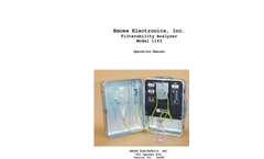 Model 1143 - Micro Filter Analyzer - Manual