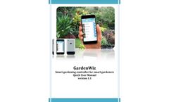 TALGIL - Model GARDEN WIZ - Innovative Smart Bluetooth Landscape Irrigation Controller - Manual