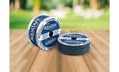 Brico AQUATAPE - Thin-walled Blue Striped Polyethylene Black Tape