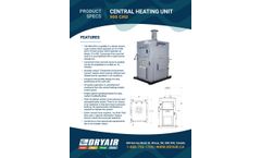 Dryair - Model 900 CHU - Central Heating Unit - Datasheet