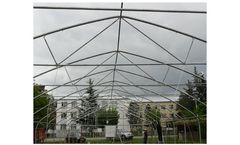 P-Marom - Roof Vent With Curtain for Light Snow-Resistant Tunnels