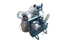 Model SM-01 Iron - Vacuum Pump Type Bucket Milking Machine