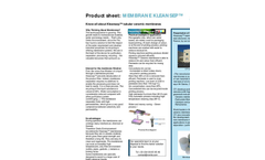 Kleansep - Tubular Ceramic Membranes Datasheet