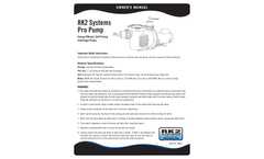 RK2 - Model Super Pro Series - Pumps Brochure