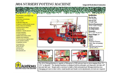 AgriNomix - Nursery Potter Machines - Brochure