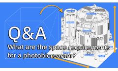 What are the space requirements for a photobioreactor?