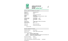 Alpine Fortified Foliar - Liquid Fertilizer - MSDS